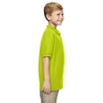 thumbnail image 2 of G728B Gildan Youth Double Pique Polo Safety Green S, 2 of 3