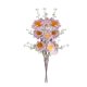 thumbnail image 5 of Ramo artificiales de 3 piezas con , arreglo de mesa de Floral de otoño para el hogar, decoración de granja, regalo ornamental Violeta Macarena Ramo de novia, 5 of 8