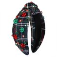 thumbnail image 1 of Moloch Diadema navideña para mujer Arco de árbol de Navidad Copo de nieve Diadema anudada Diadema navideña de cristal con joyas Decoraciones navideñas Regalos, 1 of 1