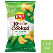 Lay's Kettle Cooked Jalapeño Flavored Potato Chips - 8oz