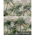 thumbnail image 6 of Tropical Palm Linen Curtain Valance for Bedroom/Bathroom/Kitchen/Living/Dining Room Window,Retro Green Coconut Plant Tree Summer Farmhouse Pocket Topper Drapes Decorative Cafe Drapery Panel 42"x12", 6 of 6