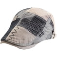thumbnail image 6 of CoCopeaunts Newsboy Cap Beret Hats for Men Spring Autumn Winter Windproof Street Beret Hat Retro England Hat Peaked Painter Caps, 6 of 7