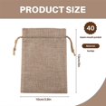 thumbnail image 4 of 40 Pieces Burlap Bags with Drawstring, 13cmx10cm Gift Jewelry Pouches, 4 of 5