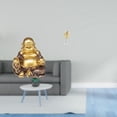 thumbnail image 2 of Escultura De Hoja Sonriente De Buda Maitreya, Adorno De Mesa Feng Shui, Figura Abstracta De Metal Para Fiesta De Aniversario, Decoración Para El Hogar, Estantería, Bar, 2 of 8