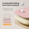 thumbnail image 5 of Gianna Ergonomic Mesh Office Chair with Fixed Armrests, Lumbar Support, and Mid-Back Design for Home & Desk Use with Smooth-Rolling Wheels, Pink, 5 of 5