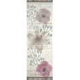 thumbnail image 2 of Kimberly, Allen 9x18 Black Ornate Wood Framed with Double Matting Museum Art Print Titled - Vintage Floral Panel, 2 of 4