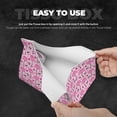 thumbnail image 5 of Lsque Cool Flamingos Printed Long Tissue Box Cover Holder, Facial Paper Organizer Dispenser,Triangle with Bottom Belt, PVC Leather Decorative Organizer, 5 of 9