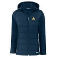 thumbnail image 2 of Women's Cutter & Buck Navy Seattle Mariners  Evoke Hybrid Eco Softshell Recycled Full-Zip Hoodie Jacket, 2 of 3