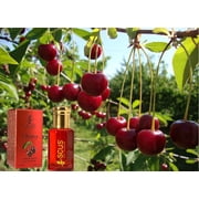 Cherry Fragrance for Men & Women Floral Fruity Concentrated Perfume oil Long Lasting Fragrance Non-Alcoholic (Parfum 12ml with Velvet Pouch)