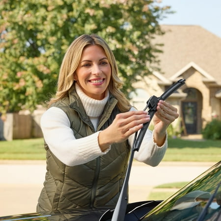 Rain-X Expert Fit Beam 17 Windshield Wiper Blade, Premium Wipers for Streak-Free, All-Weather Performance