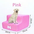 thumbnail image 1 of New Breathable Mesh Foldable Pet Stairs Detachable Pet Bed Cat Dog Ramp 2 Steps, 1 of 3