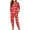 Reindeer Candy Canes, variant on Yuyamidu Christmas Pajamas Sets for Women Size L 2 PCS White Sleepwear Top and Red Long Pants with Pockets Xmas Tree Long Sleeve Pj Snowflake Crewneck Nightwear