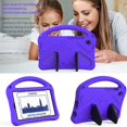 thumbnail image 4 of TECH CIRCLE Galaxy Tab A9 8.7" Case 2023, Kids Friendly Shockproof Soft Rubber EVA Lightweight Kickstand Handle Rugged Kids Case for Samsung Galaxy Tab A9 8.7" SM-X110 X115 X116,Purple, 4 of 6