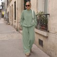thumbnail image 3 of SUNBS Lounge Sets for Women 2 Piece Sweatsuits Mock Neck Sweatshirt Outfits for Women Fall Oversized Loungewear Sweatpants, 3 of 9