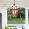thumbnail image 3 of Rue De Royal 2-Light Aged Copper Outdoor Hanging Lantern, 3 of 5