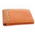 thumbnail image 3 of Men's Superior Leather BiFold 8 Credit Card 1 ID Window Tan Wallet 4.5 x 3.5 inches, 3 of 4