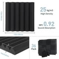 thumbnail image 5 of 36 Packs Acoustic Foam Panels 12" x 12" x 1" Soundproofing Wedge Panels for Home, Office, and Recording Studio with Double-Side Adhesive, Wedges, 5 of 7