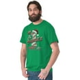 thumbnail image 5 of Christmas On Santa's Naughty List Men's Graphic T Shirt Tees Brisco Brands S, 5 of 6