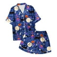 thumbnail image 5 of Womens Pajama Sets Halloween Printed Short Sleepwear Loungewear Nightwear Nightclothes Homewear, 5 of 5