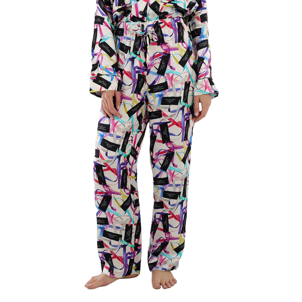 Marc Jacobs White / Multi Pajama Pants, Size Medium - Walmart.com