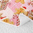 thumbnail image 5 of Manfei Cute Christmas Elk Bed Spread Queen,Winter Holiday Queen Coverlet Set,3pcs,1 Quilt and 2 Pillowcases, 5 of 7