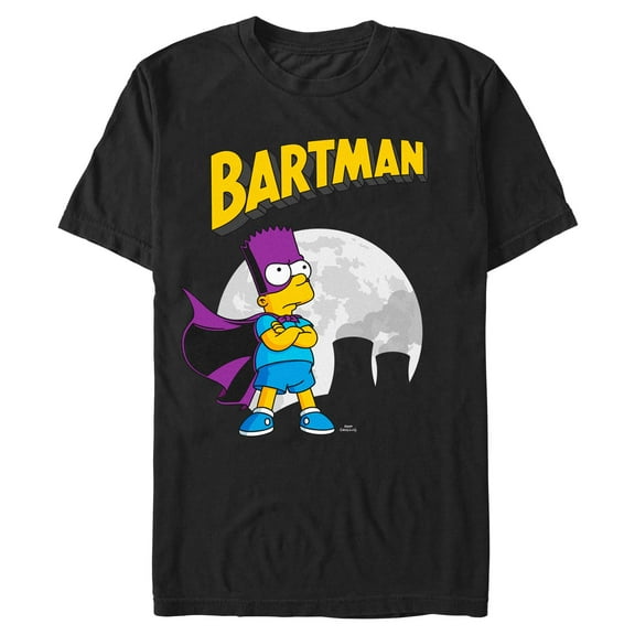 Mens The Simpsons Superhero Bartman Is Here T Shirt