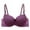 Purple, variant on Full-Coverage Bras Women Pullover Bra Feature V-Neck Strapless Bra Style W-782 Purple M