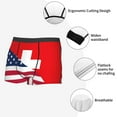 thumbnail image 3 of Naloa USA Switzerland Mens Underwear - Boxers for Men, Mens Boxer Briefs, Classic Briefs for Men-Small, 3 of 5