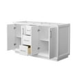 thumbnail image 4 of Wyndham Collection WCF414160DGZCXSXXMXX Strada 59" Double Free Standing Vanity Cabinet, 4 of 7