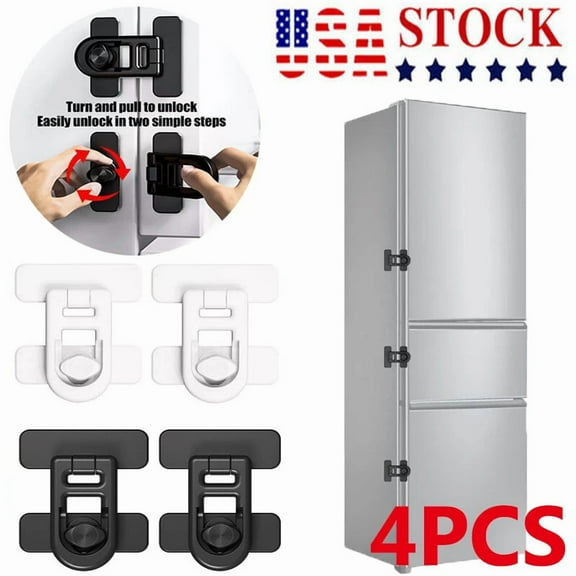 4Pcs Child Proof Fridge Lock Oven Lock Multifunction Buckle For Kids Protection
