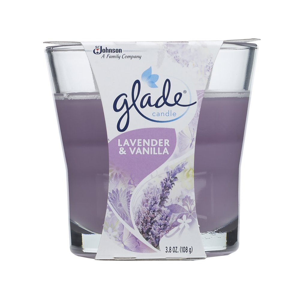 Glade Candle, Lavender & Vanilla, 3.8 oz.