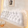 thumbnail image 3 of BKER Soft Comfortable Reading Pillow For Bed And Couch Support Backrest Cushion With Rectangular Shape Ideal For Dorm Room And Living Room 90x50cm, 3 of 3