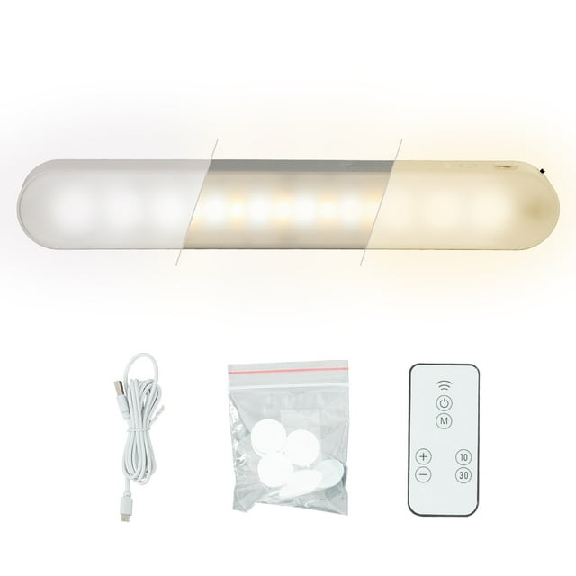 Lámpara Magnética Recargable de Escritorio LED USB 3 Niveles de Color 5 Watts Gaon