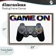 thumbnail image 4 of Stupell Industries Contemporary Controller Game On Splatter Brown Floating Frame Canvas Art, 25 x 17, by Marcus Prime, 4 of 8
