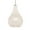 Satin Nickel, variant on 1JT-LEONMW-LED-SN-Besa Lighting-Leon - 1 Light Cord Pendant In Contemporary Style-9.75 Inches Tall and 6 Inches Wide-Satin Nickel Finish-Milky White
