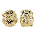 thumbnail image 4 of 2Pcs Candle Holder Ceramic Candlestick Base Owl Design Bird Figurine Home Decoration, 4 of 19