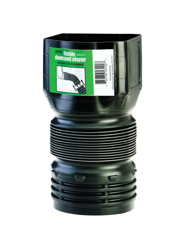 Flex-Drain 51110 Flexible/Expandable Landscaping Drain Pipe Solid 4-Inch By 25 