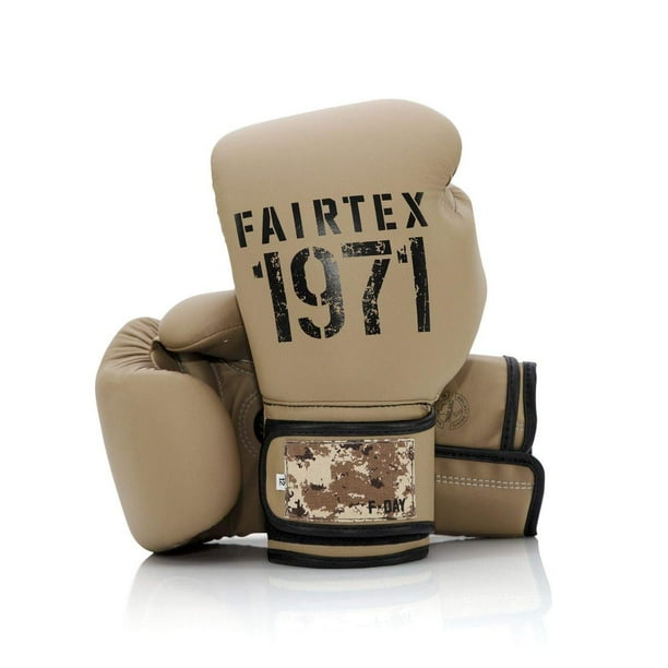 Guantes de boxeo Fairtex BGV25 F-Day2 Muay Thai de 14 oz para hombre y mujer