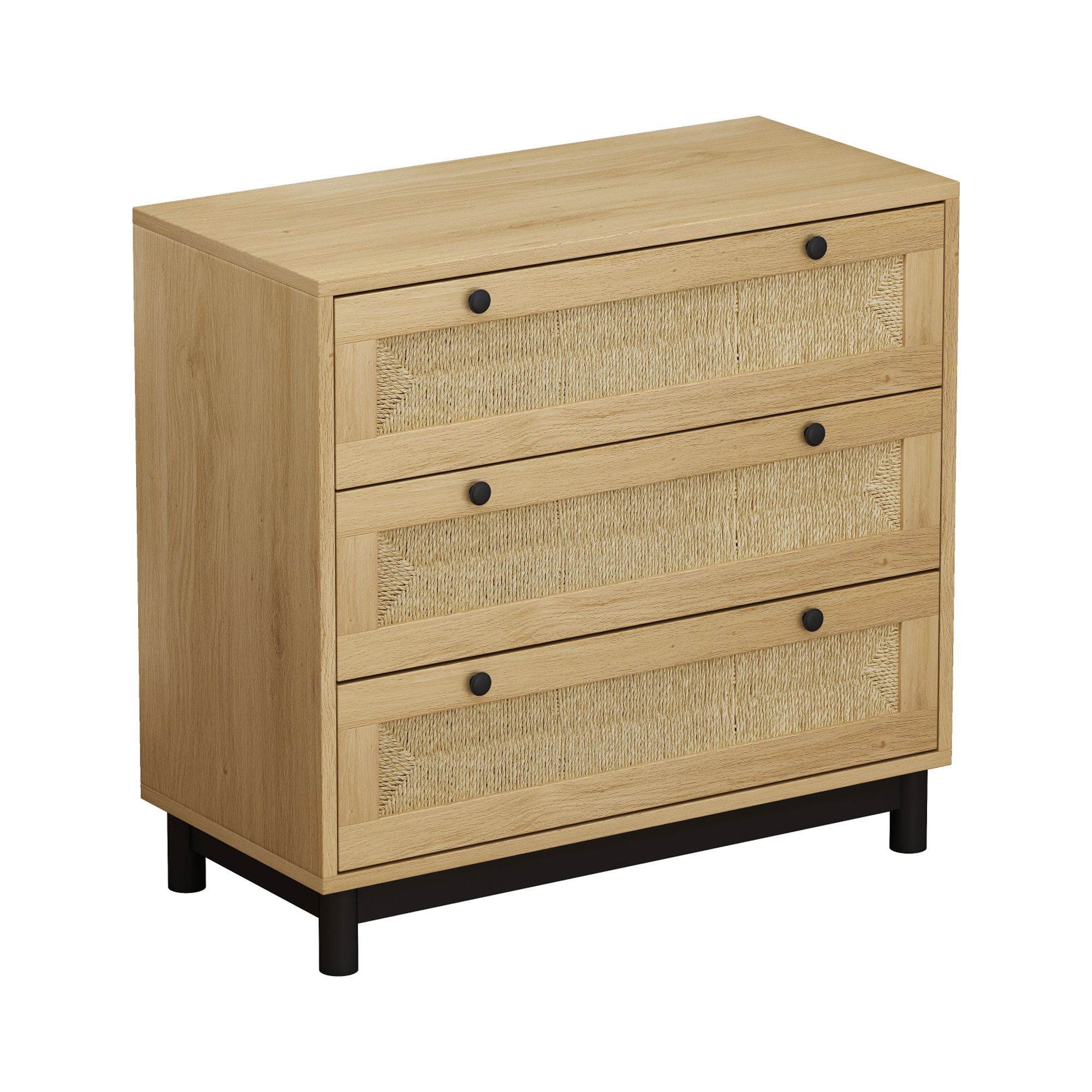 Kadyn 3-Drawers Dresser , 30.31" MDF Storage Cabinet for Bedroom, Living Room, Dressers & Chests of Drawers for Hallways,Oak Kadyn 3-Drawers Dresser , 30.31" MDF Storage Cabinet for Bedroom, Living Room, Dressers & Chests of Drawers for Hallways,Oak