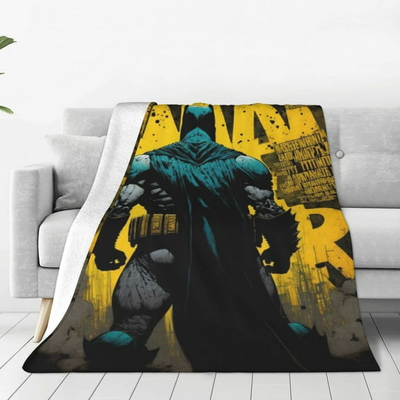 Batman Fleece Blanket Super Soft Cozy Throw Blanket Fuzzy Comfy Flannel Blanket Warm Plush Blankets And Throws For Couch, Sofa, Bed 40"X30"