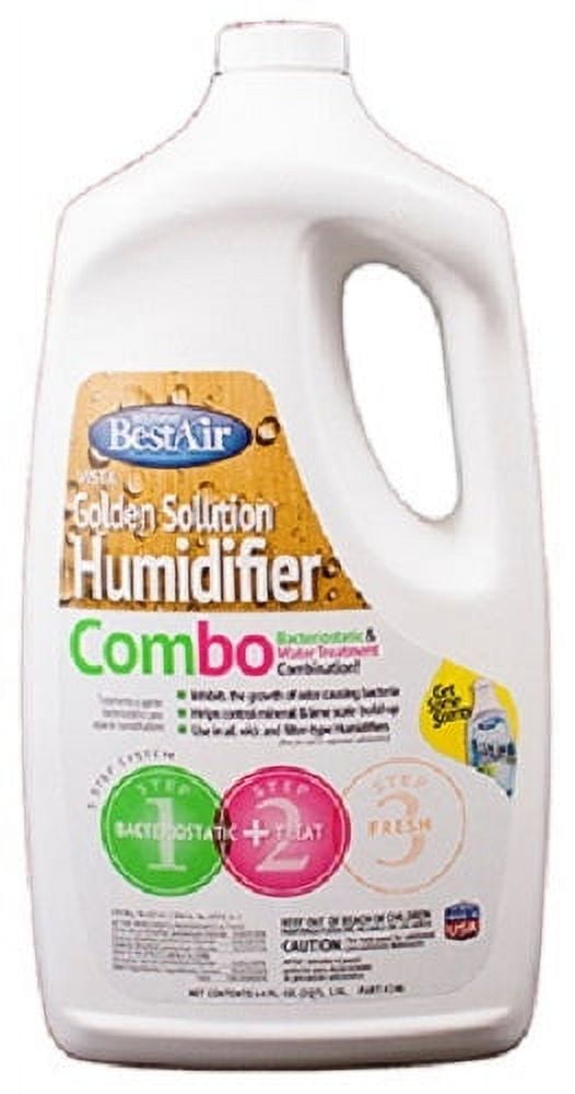 Best Air 246-PDQ 64 oz Bottle Of Golden Solutions Bacteriostatic Humidifier Water Treatment - Quantity of 4
