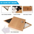 thumbnail image 6 of GSE Games & Sports Expert 12" Wooden Go Board Game Set with Storage Drawers and Plastic Stones, 6 of 8