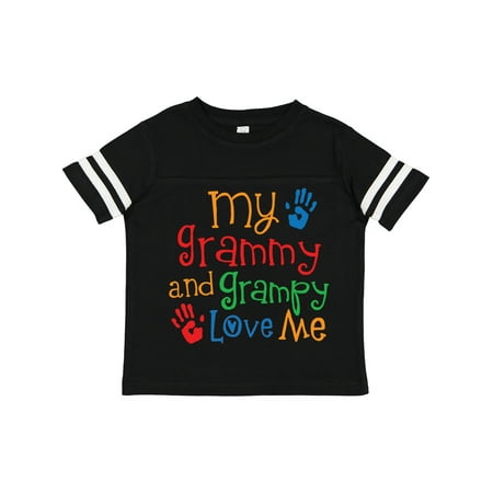 

Inktastic My Grammy and Grampy Love Me Gift Toddler Boy or Toddler Girl T-Shirt