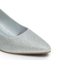 thumbnail image 5 of Dream Pairs Women's Pumps Closed Toe Pointed Toe Kitten Heels for Women Party Dance Wedding Dress Shoes for Women, 5 of 7
