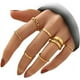 thumbnail image 2 of ER Conjunto de anillos de oro para mujER con cadena de sJMpiente para niñas Vi Rojo Verde, 2 of 5