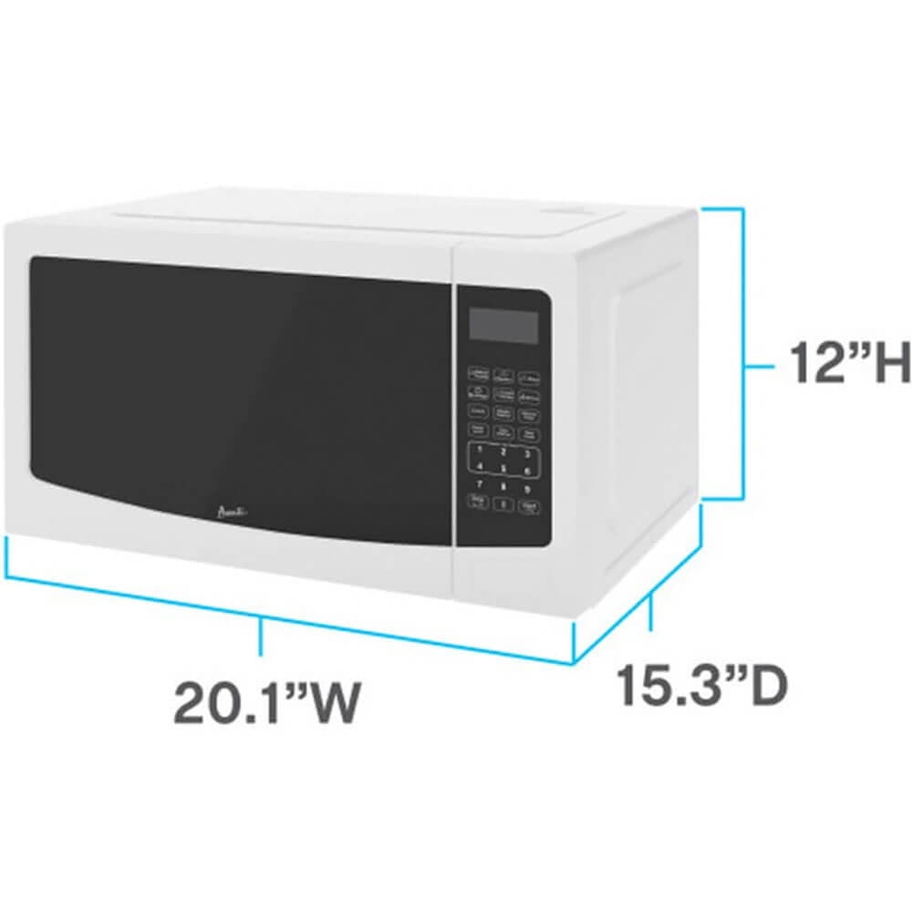 Avanti MT115V0W 1.1 Cu. Ft. White Countertop Microwave