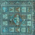 thumbnail image 1 of Ahgly Company Indoor Square Animal Light Blue Traditional Area Rugs, 7' Square, 1 of 4