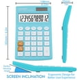 thumbnail image 2 of CATIGA CD-2775 Handheld Calculator Clear 12 Digit LCD Display Screen School Office (Light Blue), 2 of 6