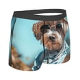 thumbnail image 3 of Daiia Stylish Dog in Denim Outfit Men's Underwear Boxer Briefs, Cotton Stretch Moisture-Wicking Underwear-Small, 3 of 9