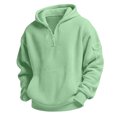 thumbnail image 6 of Abcomgle Hoodies for Boys Long Sleeve Quarter Zip Toddler Sweatshirt Waffle Knit Hooded Casual Pullover, 6 of 8